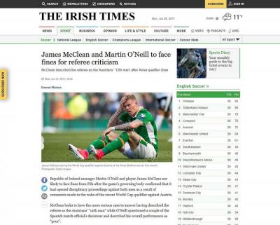 the irish times mcclean